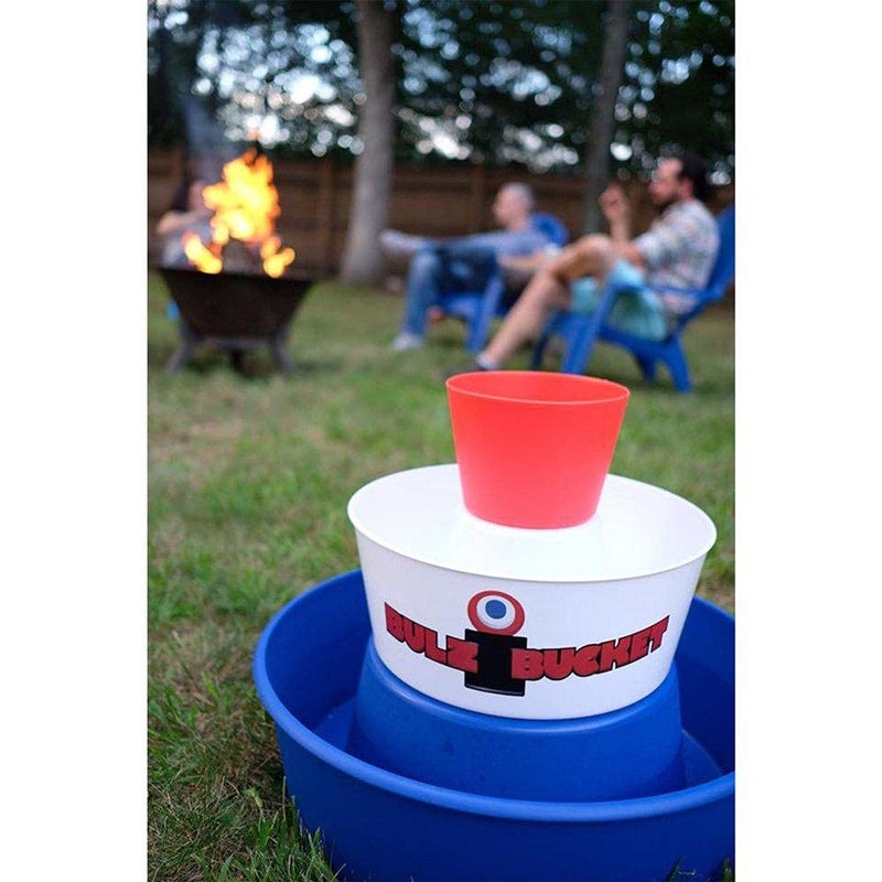 BULZiBUCKET Game by Water Sports - Beach, Tailgate, Camping, Yard, and Pool Games- Indoor/Outdoor Kids Toys - Pool Accessories Perfect for Family Game Night (Red/White/Blue) - Image 4